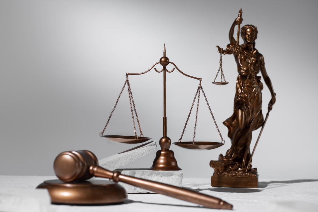 still life with scales justice